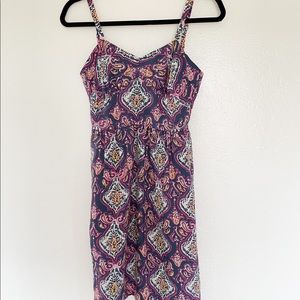 Jcrew patterned dress, size 0, pockets